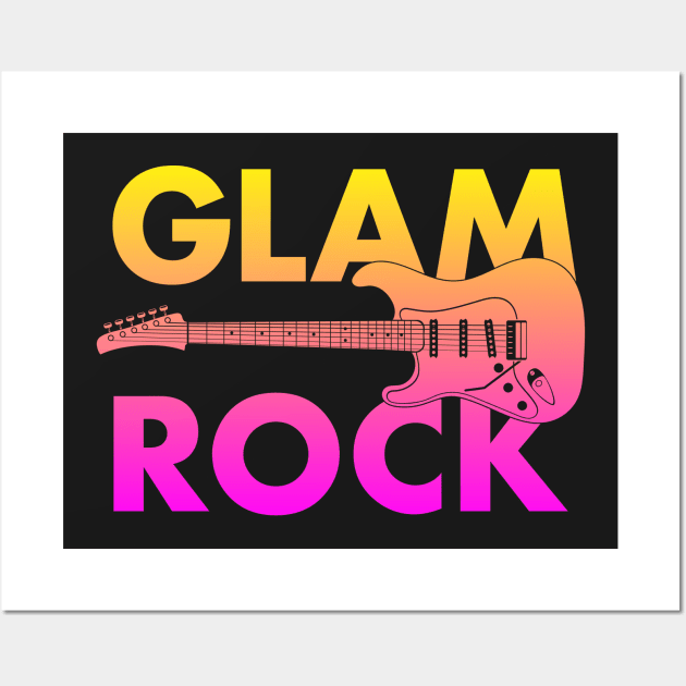 Glam Rock Guitar Wall Art by mailboxdisco